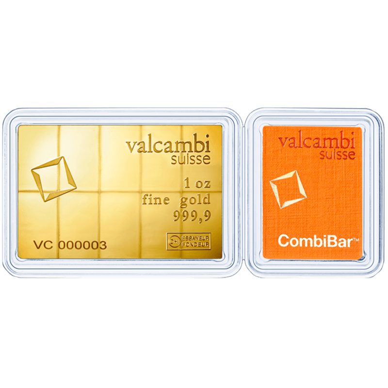 Image for 1 oz Gold Valcambi CombiBar from TD Precious Metals